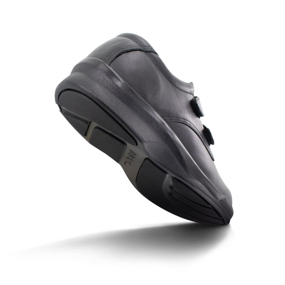 Apex Men's Conform Double Strap Casual Shoe - Black