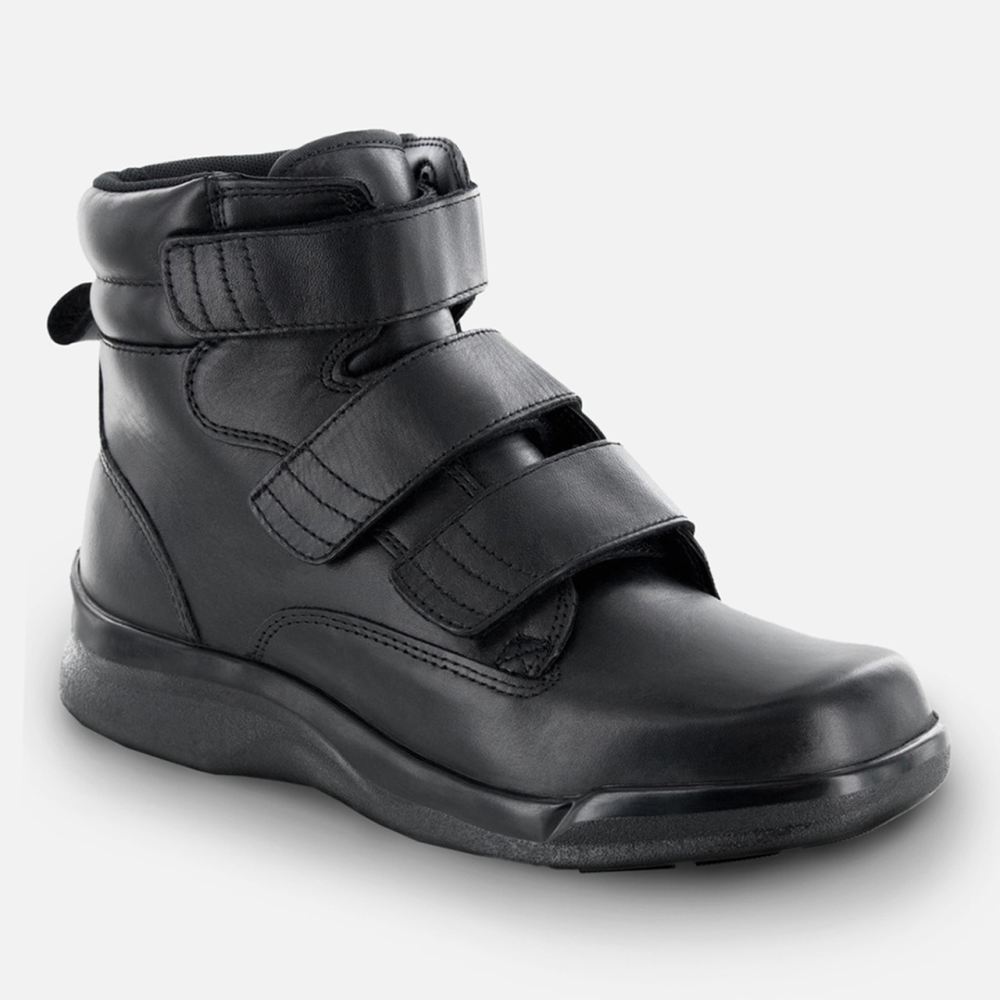 Apex Men's Biomechanical Triple-Strap Work Boot - Black